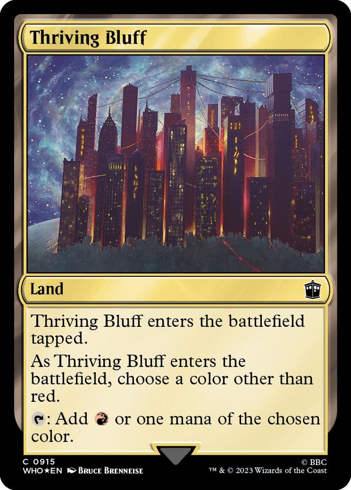Thriving Bluff (Surge Foil) [Universes Beyond: Doctor Who] 915
