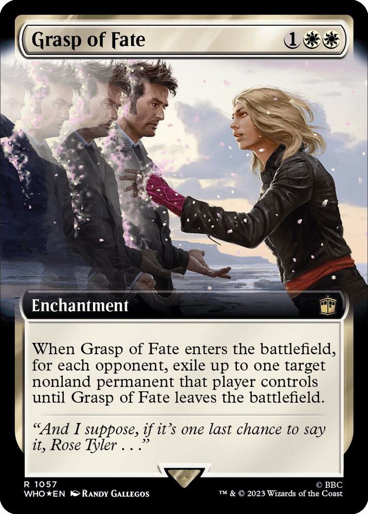 Grasp of Fate (Extended Art) (Surge Foil) [Universes Beyond: Doctor Who] 1057
