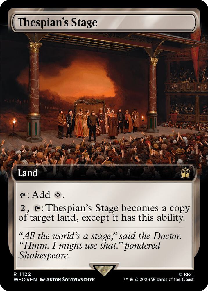 Thespian's Stage (Extended Art) (Surge Foil) [Universes Beyond: Doctor Who] 1122