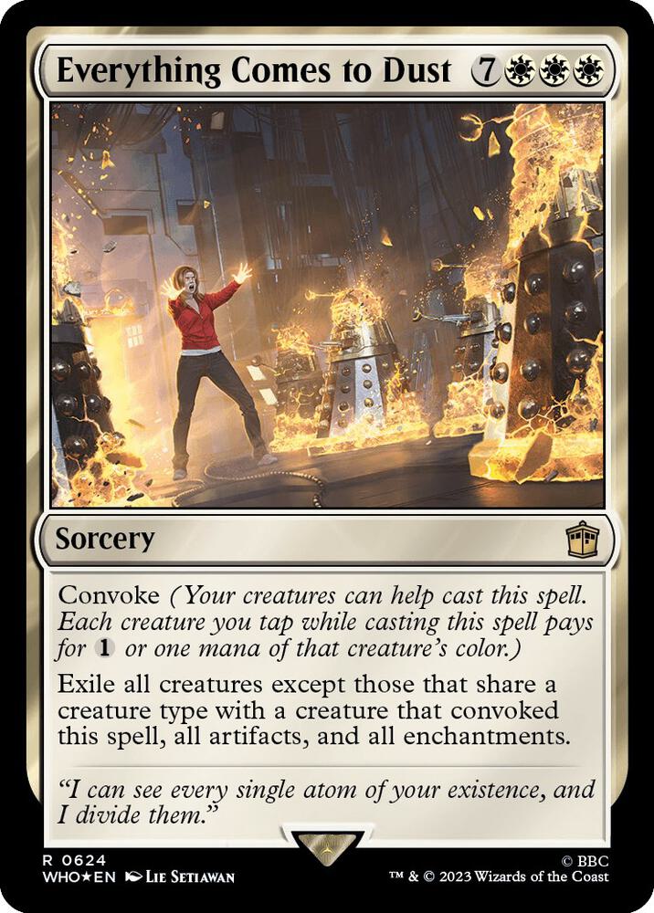 Everything Comes to Dust (Surge Foil) [Universes Beyond: Doctor Who] 624