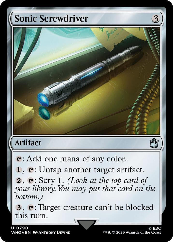 Sonic Screwdriver (0790) (Surge Foil) [Universes Beyond: Doctor Who] 790