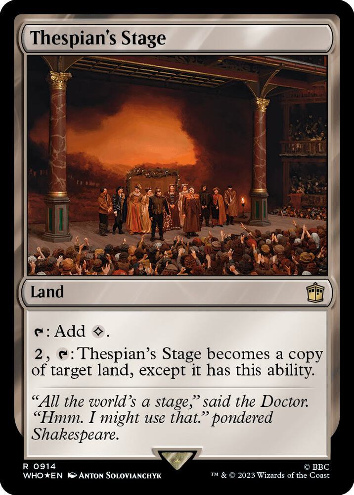 Thespian's Stage (Surge Foil) [Universes Beyond: Doctor Who] 914