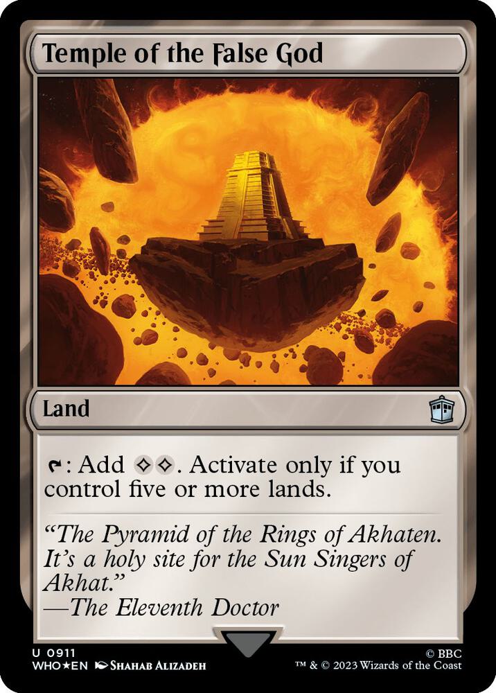 Temple of the False God (Surge Foil) [Universes Beyond: Doctor Who] 911