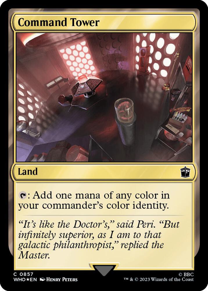 Command Tower (0857) (Surge Foil) [Universes Beyond: Doctor Who] 857