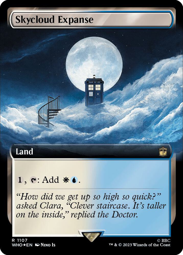 Skycloud Expanse (Extended Art) (Surge Foil) [Universes Beyond: Doctor Who] 1107