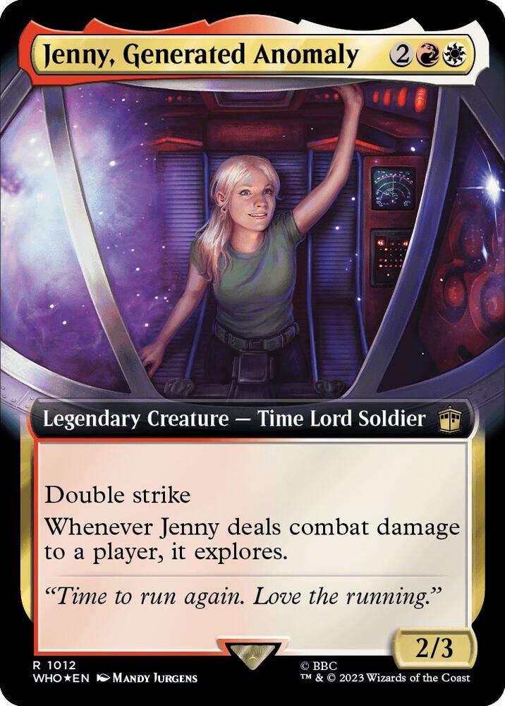 Jenny, Generated Anomaly (Extended Art) (Surge Foil) [Universes Beyond: Doctor Who] 1012