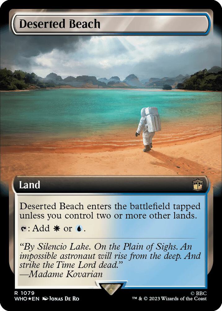 Deserted Beach (Extended Art) (Surge Foil) [Universes Beyond: Doctor Who] 1079