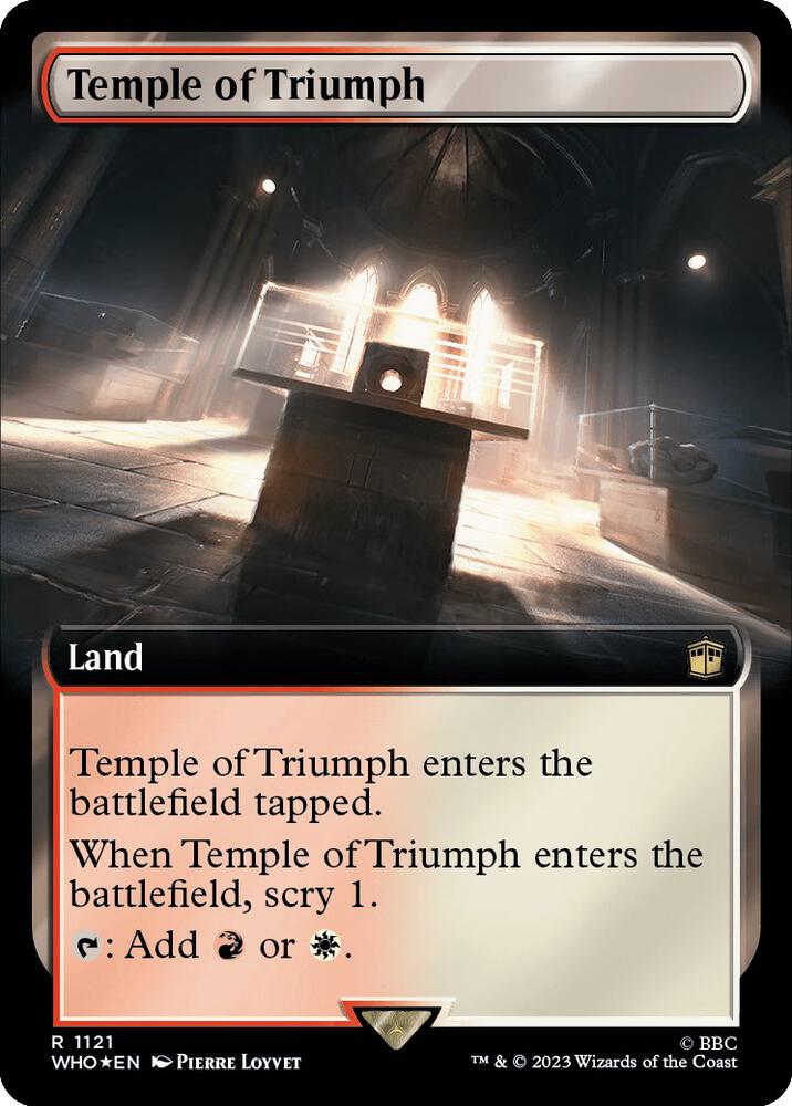 Temple of Triumph (Extended Art) (Surge Foil) [Universes Beyond: Doctor Who] 1121