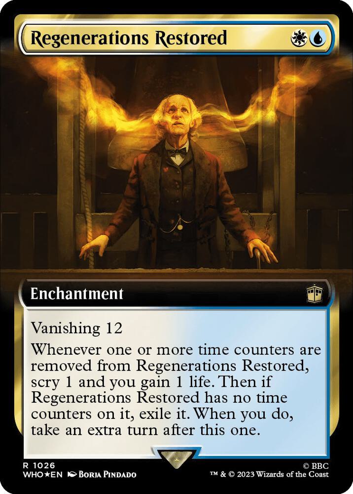Regenerations Restored (Extended Art) (Surge Foil) [Universes Beyond: Doctor Who] 1026