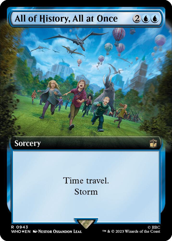 All of History, All at Once (Extended Art) (Surge Foil) [Universes Beyond: Doctor Who] 943