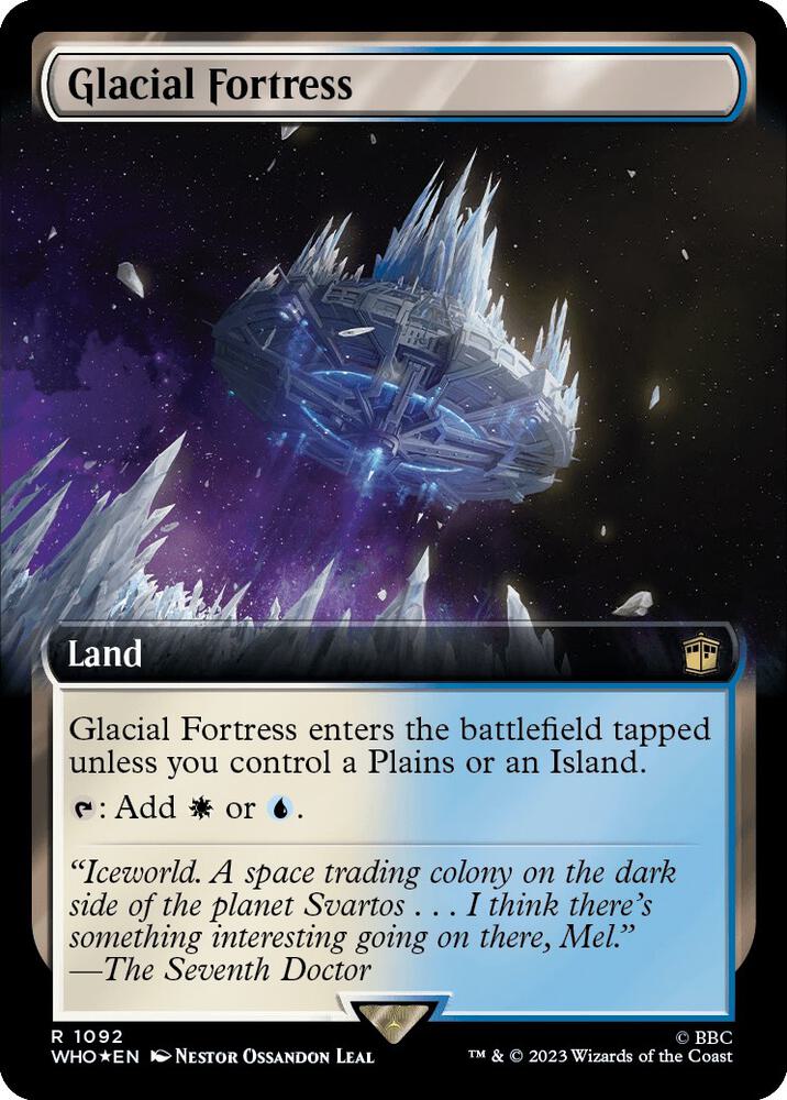 Glacial Fortress (Extended Art) (Surge Foil) [Universes Beyond: Doctor Who] 1092