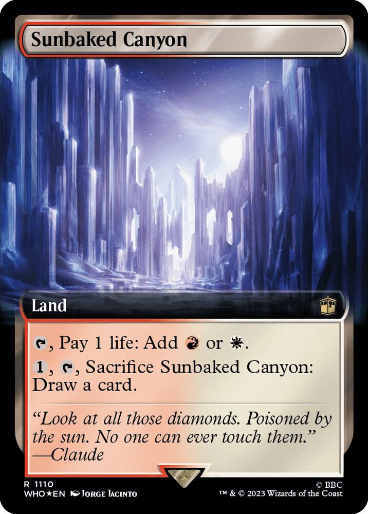 Sunbaked Canyon (Extended Art) (Surge Foil) [Universes Beyond: Doctor Who] 1110