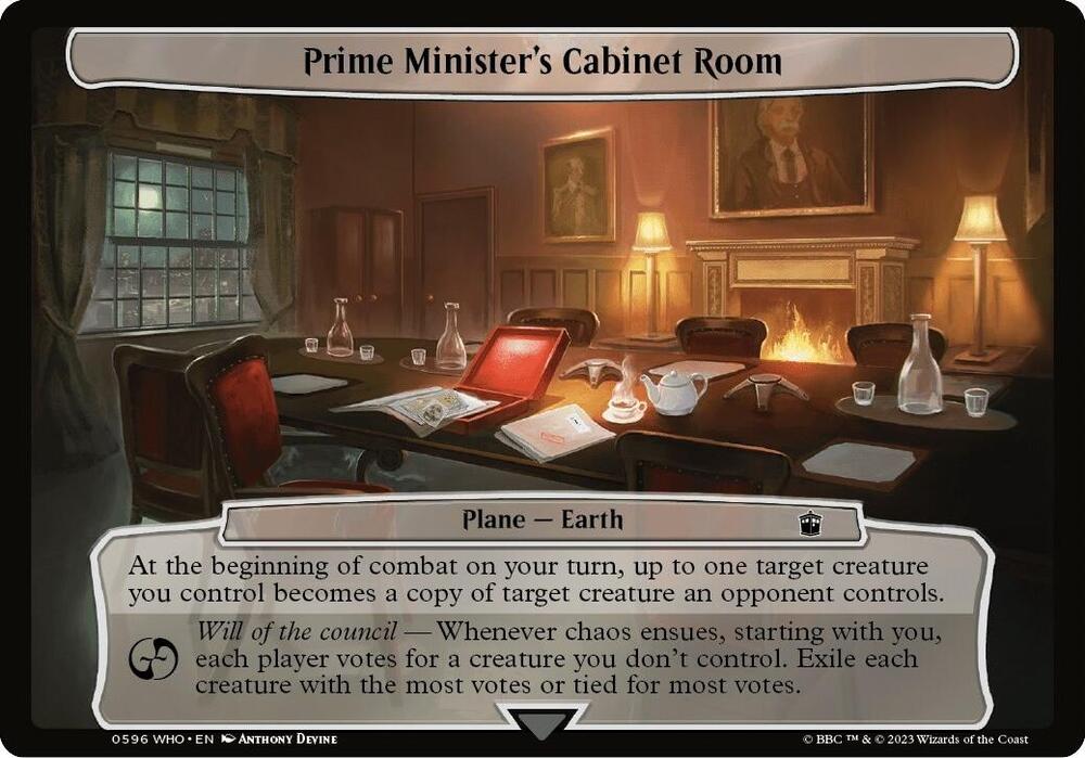 Prime Minister's Cabinet Room [Planechase: Universes Beyond: Doctor Who] 596