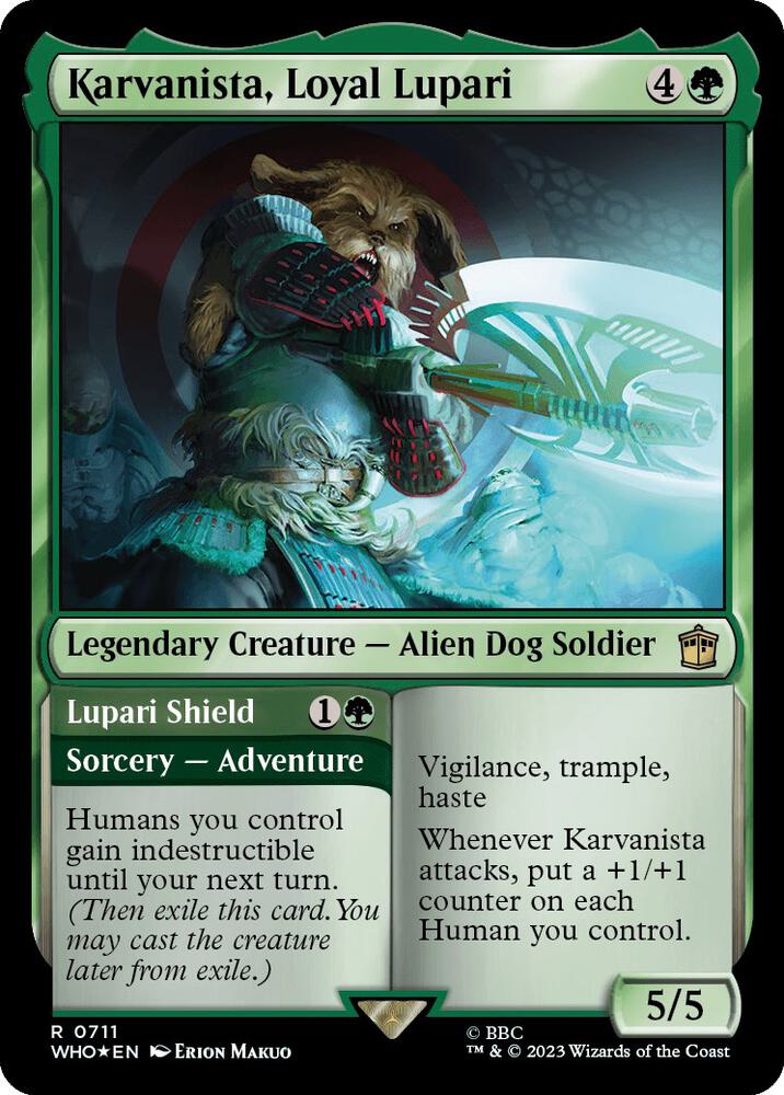 Karvanista, Loyal Lupari (Surge Foil) [Universes Beyond: Doctor Who] 711