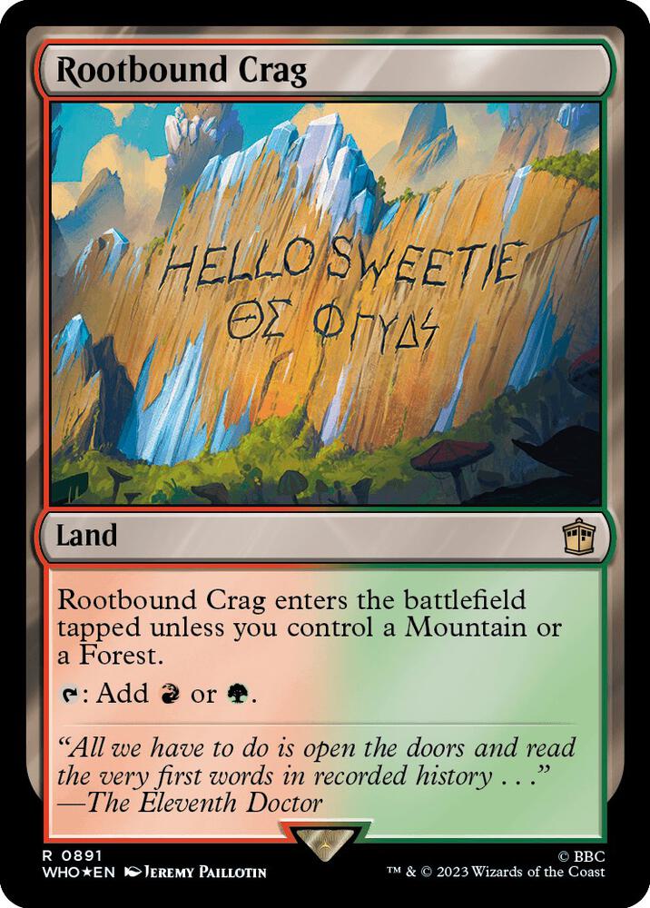 Rootbound Crag (Surge Foil) [Universes Beyond: Doctor Who] 891