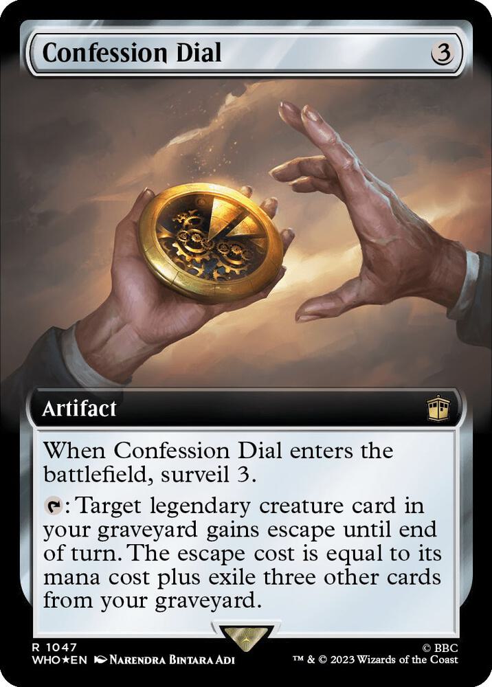 Confession Dial (Extended Art) (Surge Foil) [Universes Beyond: Doctor Who] 1047