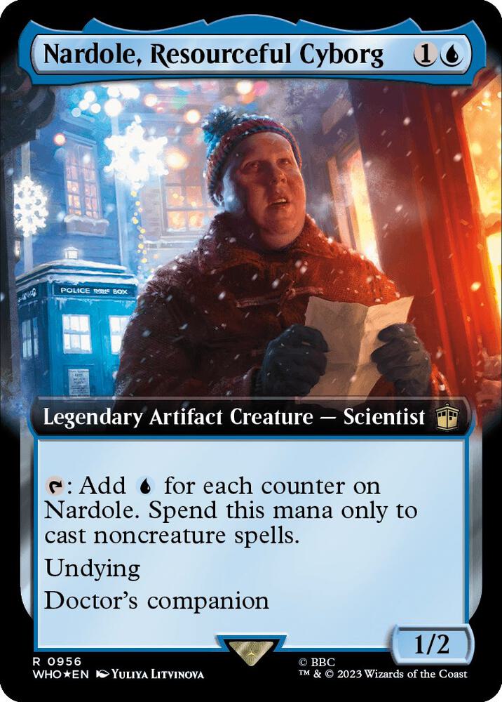 Nardole, Resourceful Cyborg (Extended Art) (Surge Foil) [Universes Beyond: Doctor Who] 956