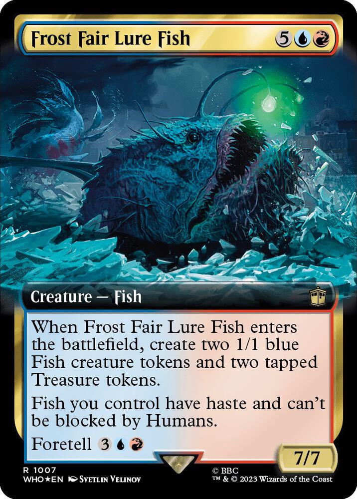 Frost Fair Lure Fish (Extended Art) (Surge Foil) [Universes Beyond: Doctor Who] 1007