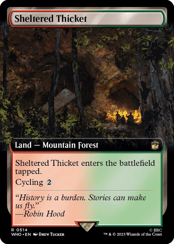 Sheltered Thicket (Extended Art) [Universes Beyond: Doctor Who] 514