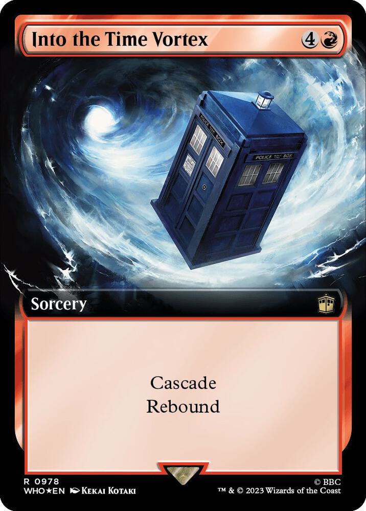Into the Time Vortex (Extended Art) (Surge Foil) [Universes Beyond: Doctor Who] 978