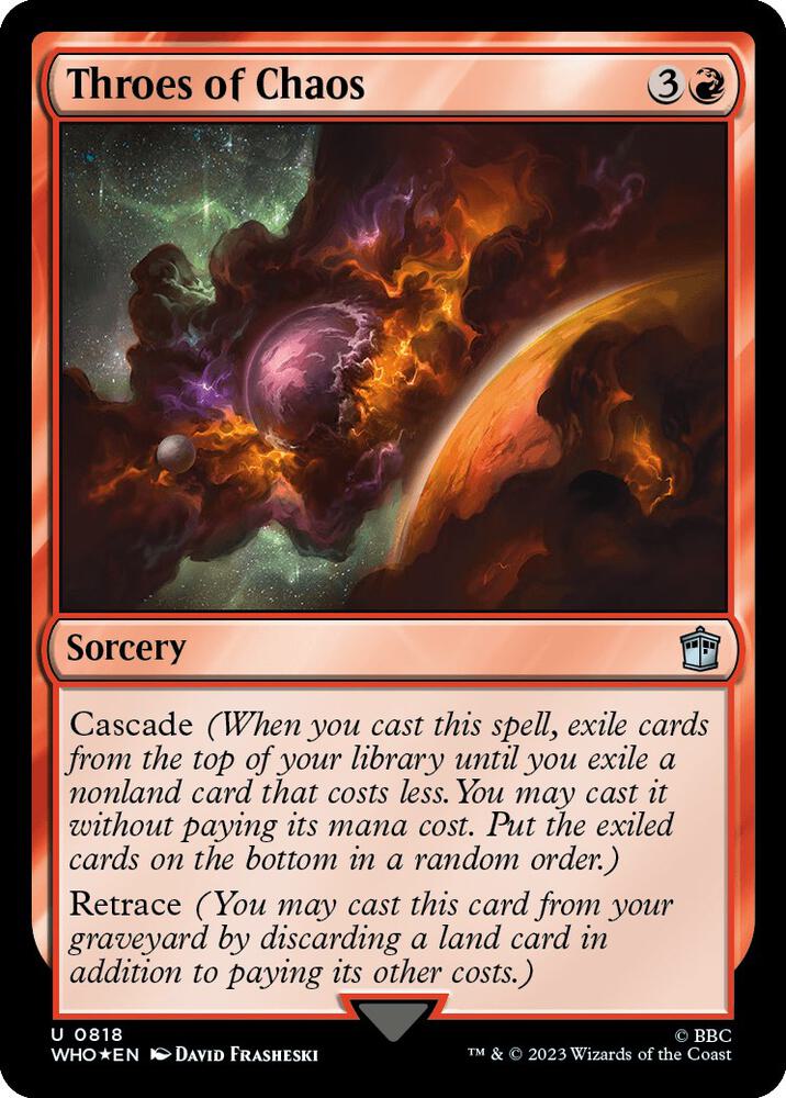 Throes of Chaos (Surge Foil) [Universes Beyond: Doctor Who] 818