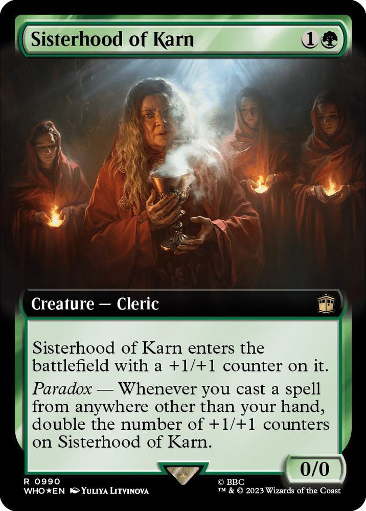 Sisterhood of Karn (Extended Art) (Surge Foil) [Universes Beyond: Doctor Who] 990