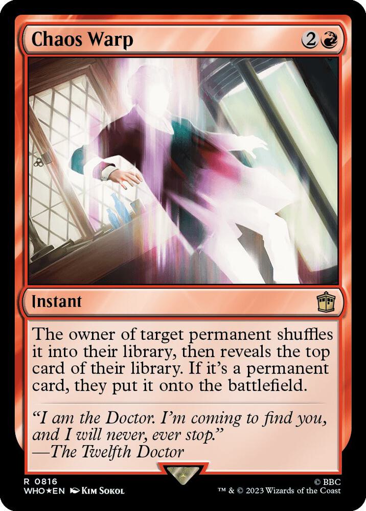 Chaos Warp (Surge Foil) [Universes Beyond: Doctor Who] 816