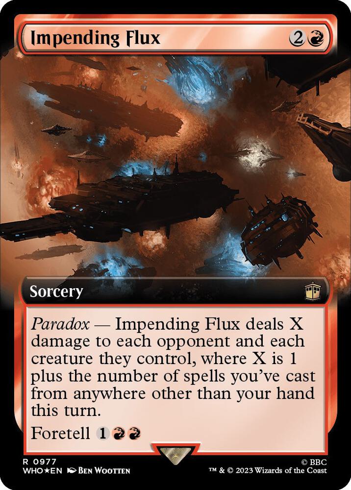 Impending Flux (Extended Art) (Surge Foil) [Universes Beyond: Doctor Who] 977