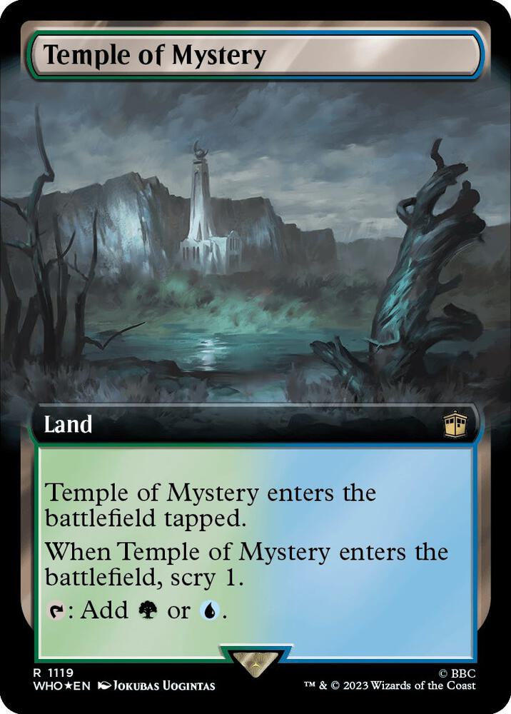 Temple of Mystery (Extended Art) (Surge Foil) [Universes Beyond: Doctor Who] 1119