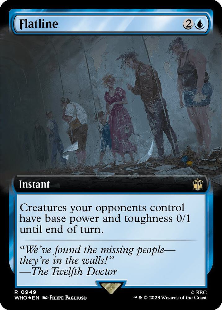 Flatline (Extended Art) (Surge Foil) [Universes Beyond: Doctor Who] 949