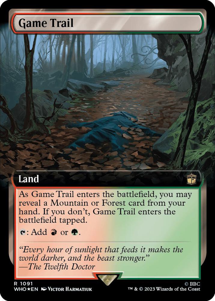 Game Trail (Extended Art) (Surge Foil) [Universes Beyond: Doctor Who] 1091