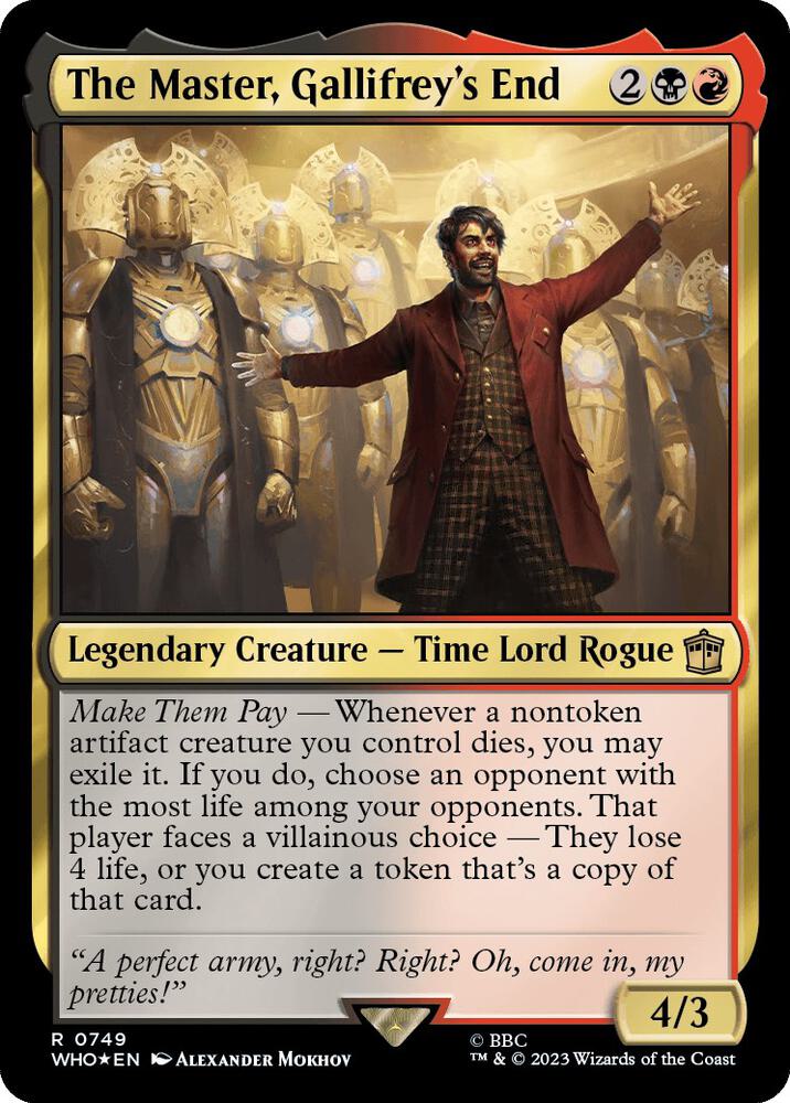 The Master, Gallifrey's End (Surge Foil) [Universes Beyond: Doctor Who] 749