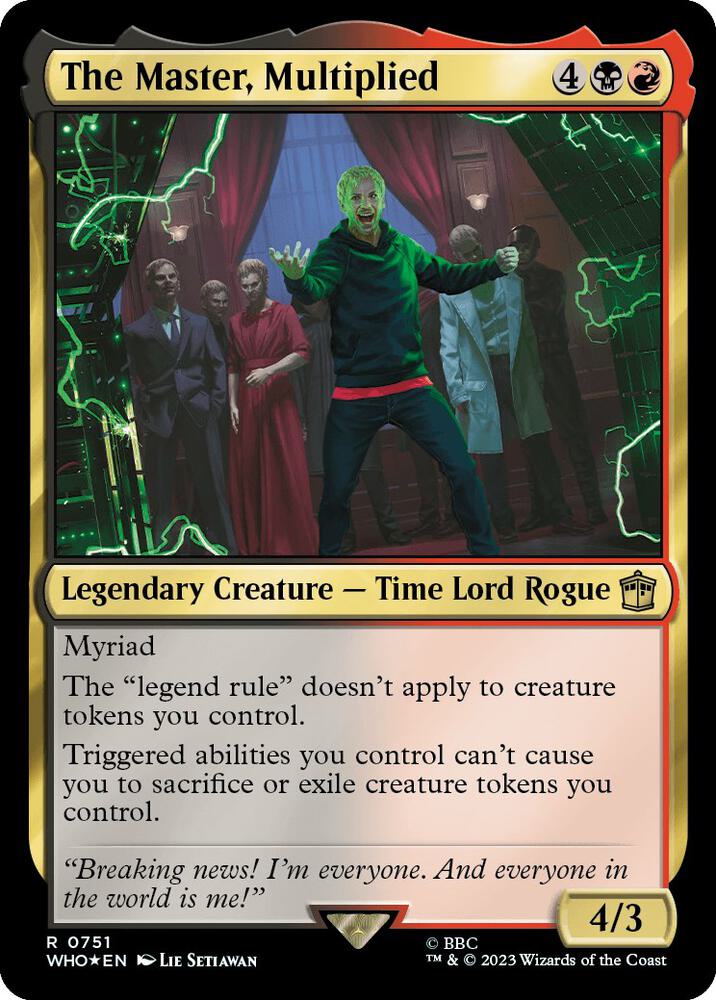 The Master, Multiplied (Surge Foil) [Universes Beyond: Doctor Who] 751