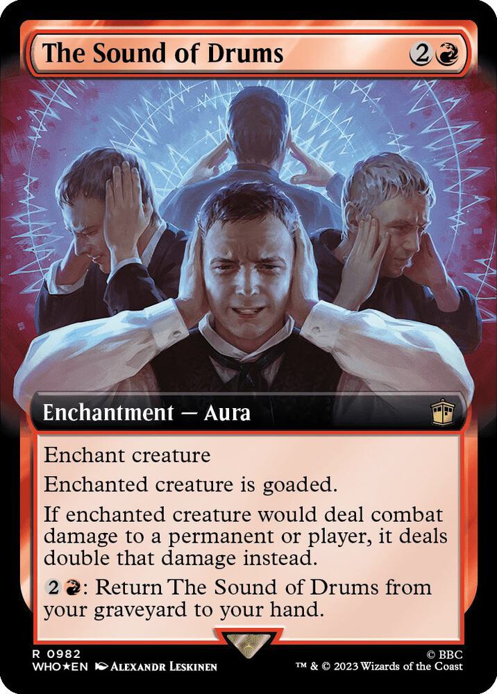 The Sound of Drums (Extended Art) (Surge Foil) [Universes Beyond: Doctor Who] 982