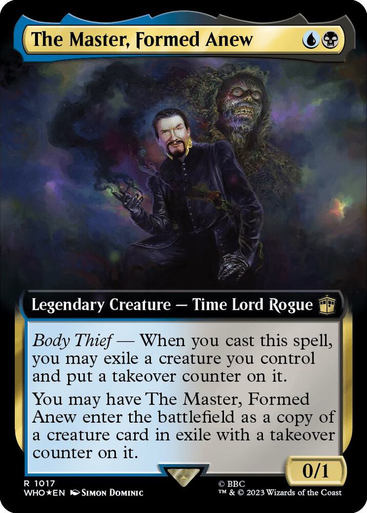 The Master, Formed Anew (Extended Art) (Surge Foil) [Universes Beyond: Doctor Who] 1017