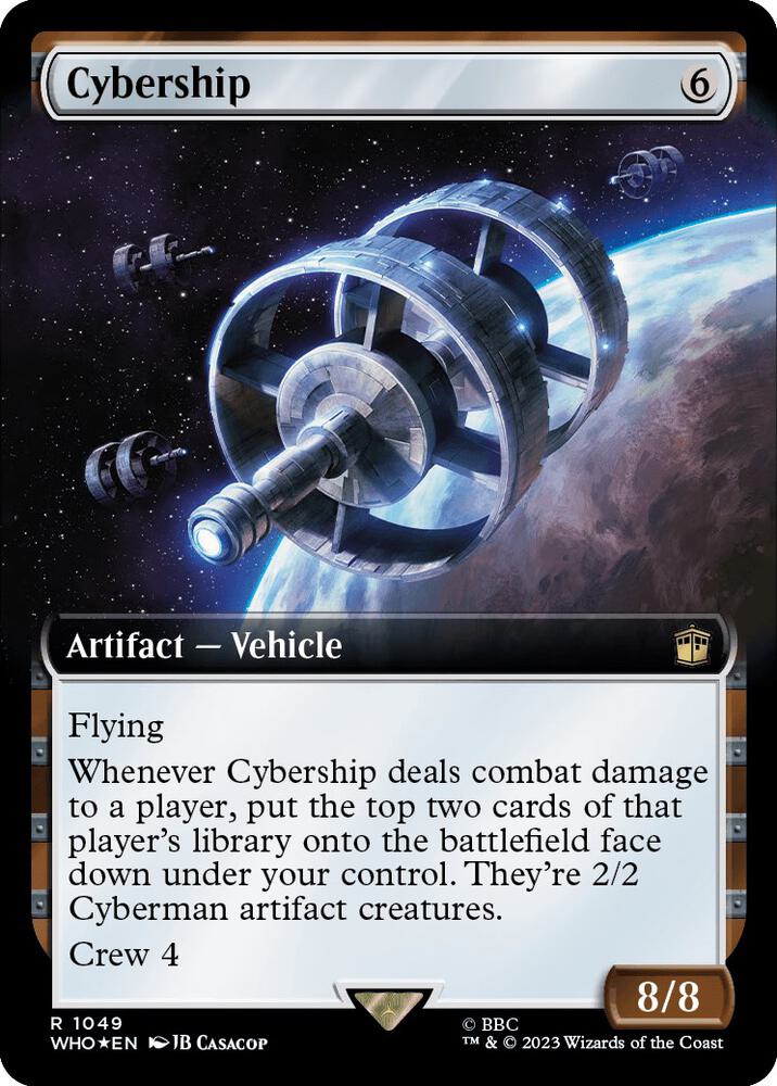 Cybership (Extended Art) (Surge Foil) [Universes Beyond: Doctor Who] 1049
