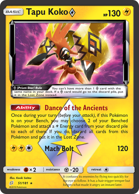 Tapu Koko ◇ - 51/181 Team Up