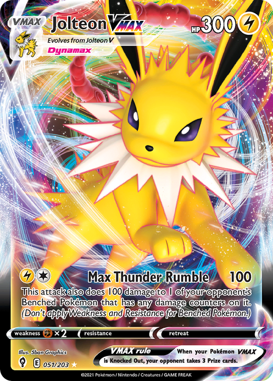 Jolteon VMAX - 51/203 Evolving Skies