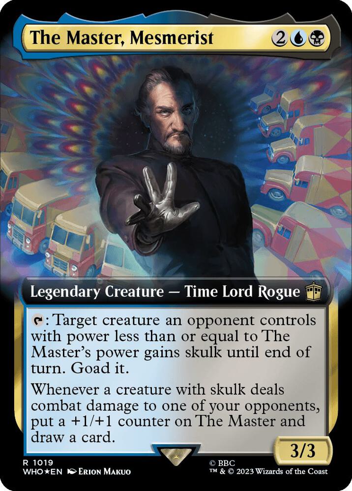 The Master, Mesmerist (Extended Art) (Surge Foil) [Universes Beyond: Doctor Who] 1019
