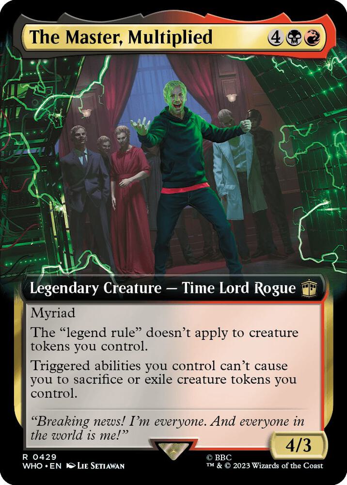 The Master, Multiplied (Extended Art) [Universes Beyond: Doctor Who] 429