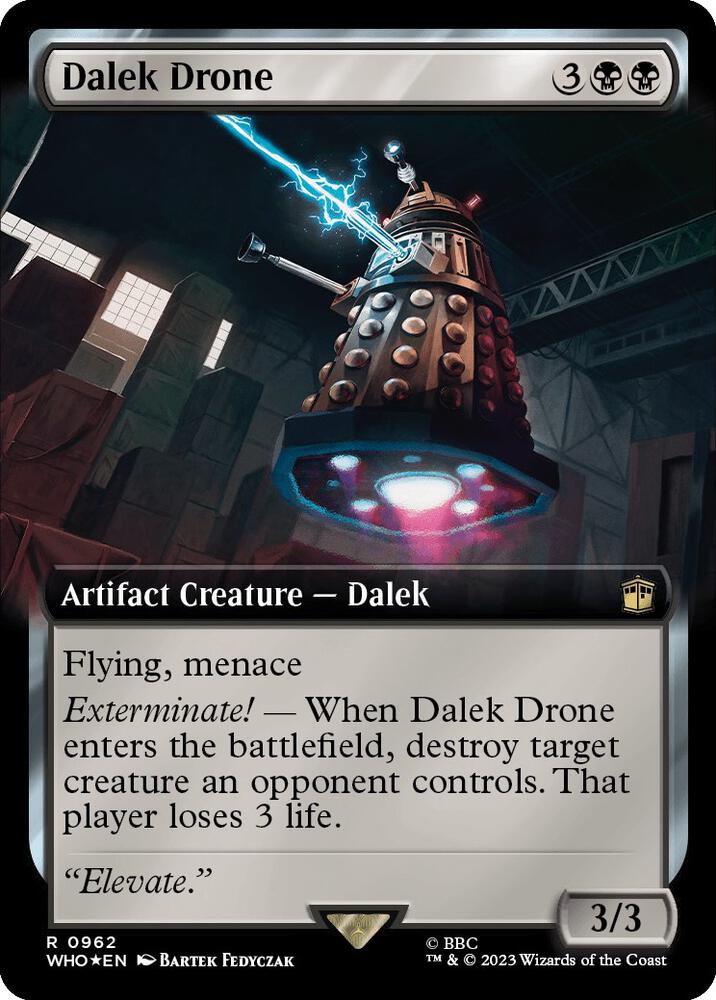 Dalek Drone (Extended Art) (Surge Foil) [Universes Beyond: Doctor Who] 962