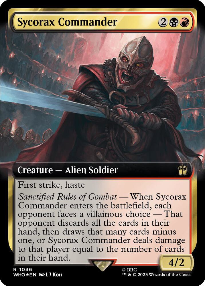 Sycorax Commander (Extended Art) (Surge Foil) [Universes Beyond: Doctor Who] 1036