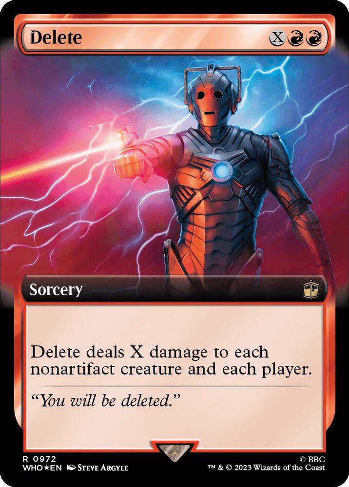 Delete (Extended Art) (Surge Foil) [Universes Beyond: Doctor Who] 972