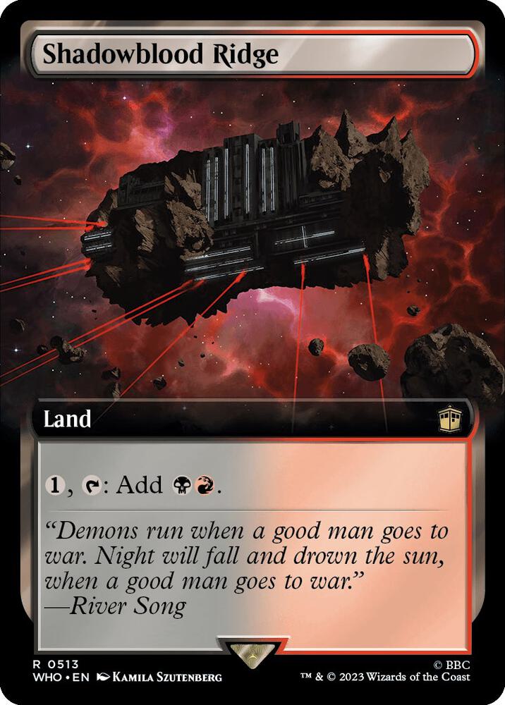 Shadowblood Ridge (Extended Art) [Universes Beyond: Doctor Who] 513