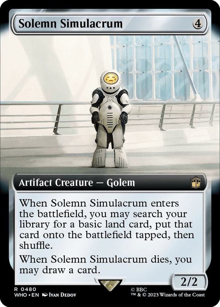 Solemn Simulacrum (Extended Art) [Universes Beyond: Doctor Who] 480