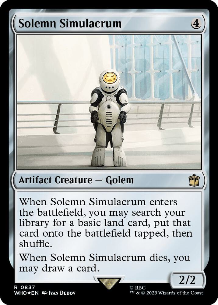 Solemn Simulacrum (Surge Foil) [Universes Beyond: Doctor Who] 837