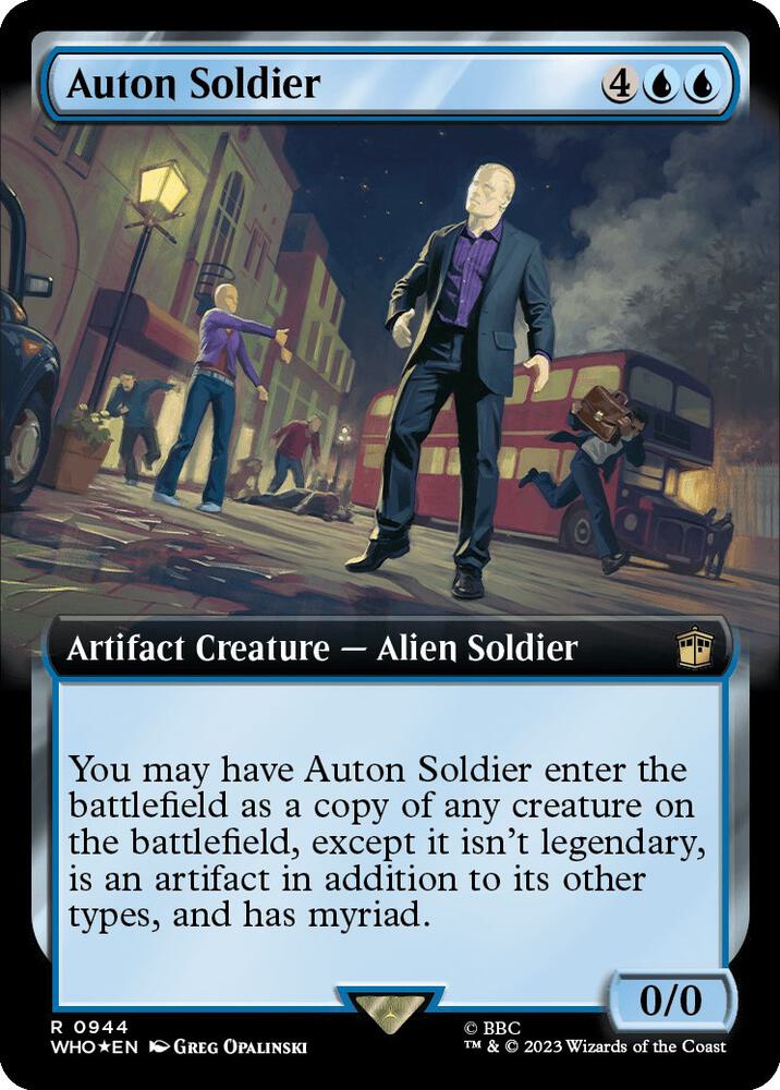 Auton Soldier (Extended Art) (Surge Foil) [Universes Beyond: Doctor Who] 944