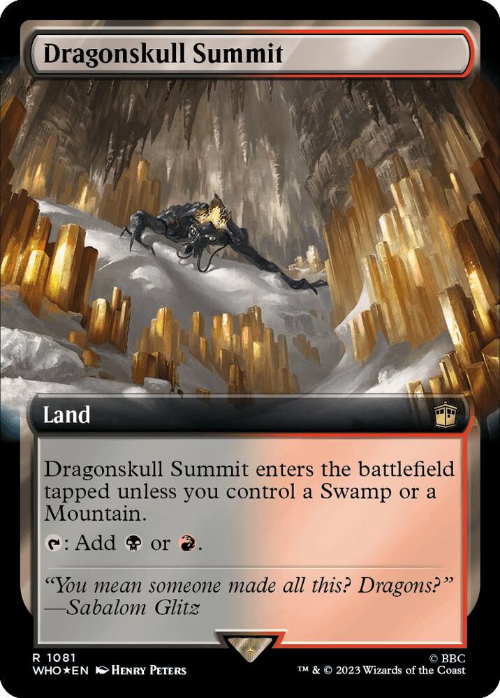 Dragonskull Summit (Extended Art) (Surge Foil) [Universes Beyond: Doctor Who] 1081