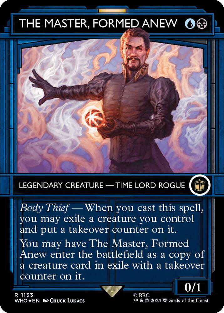 The Master, Formed Anew (Showcase) (Surge Foil) [Universes Beyond: Doctor Who] 1133