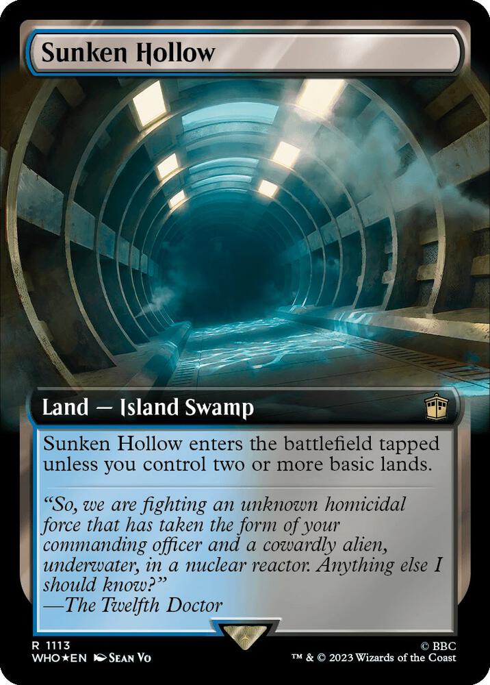 Sunken Hollow (Extended Art) (Surge Foil) [Universes Beyond: Doctor Who] 1113